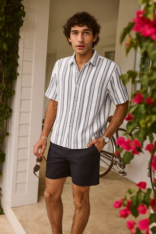 Waffle Stripe Relaxed Fit shirt