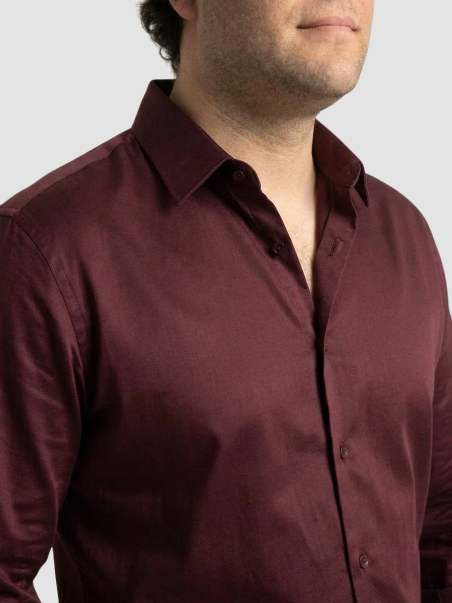 Satin Stretchable Premium Plus Size Shirt