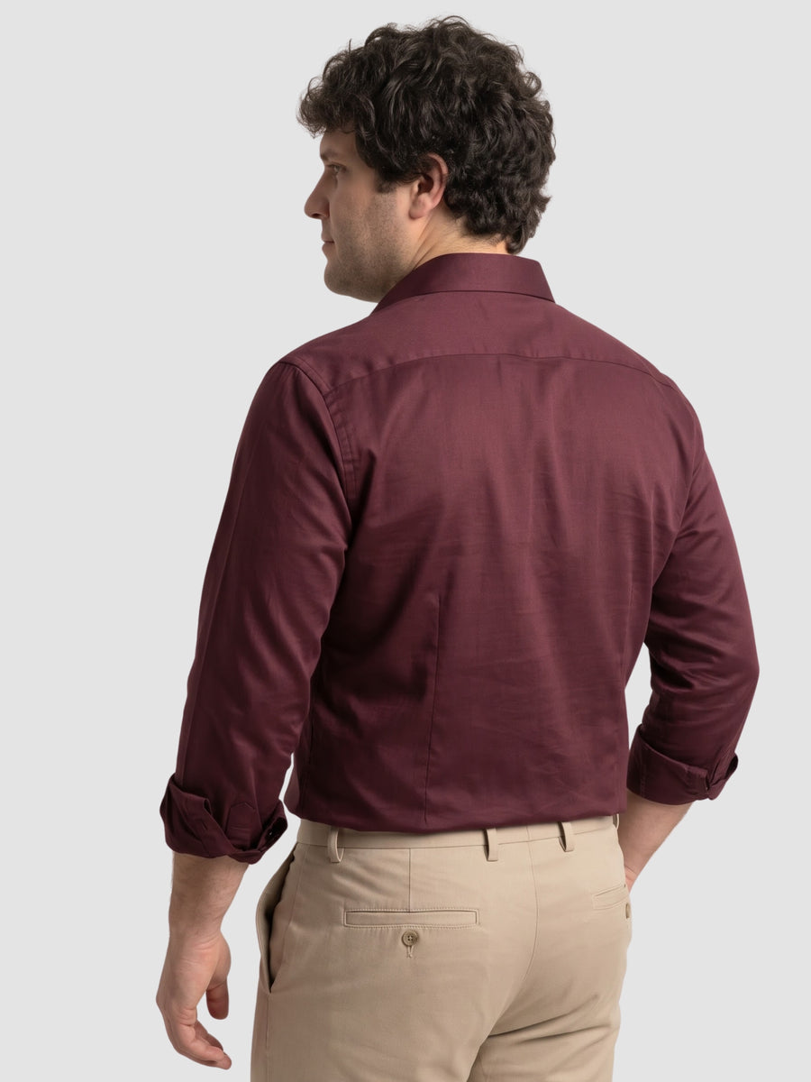 Satin Stretchable Premium Plus Size Shirt