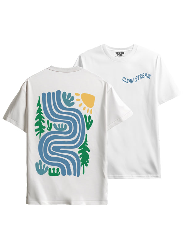 Clean steam T-shirt in White