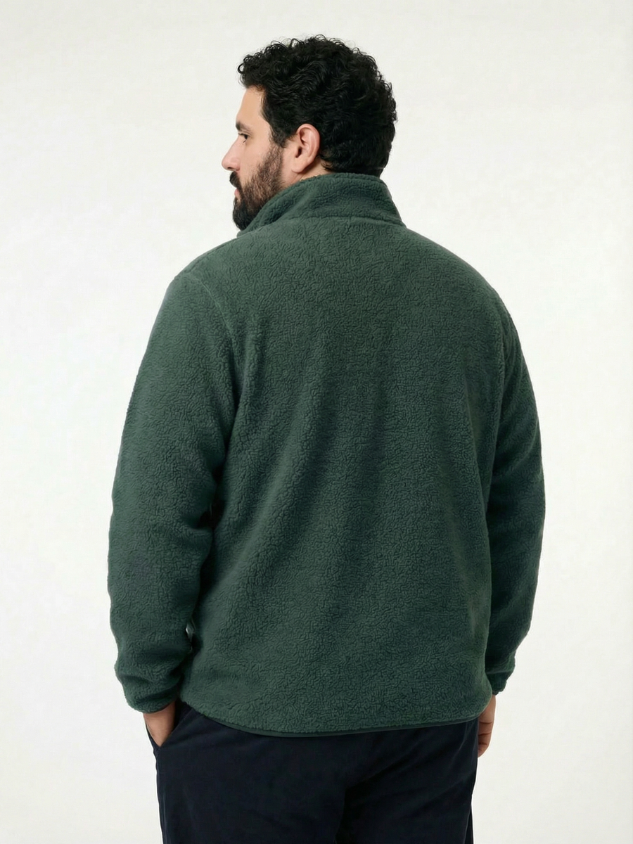 Fleece Heavy Weight Plus size Zipper Jacket