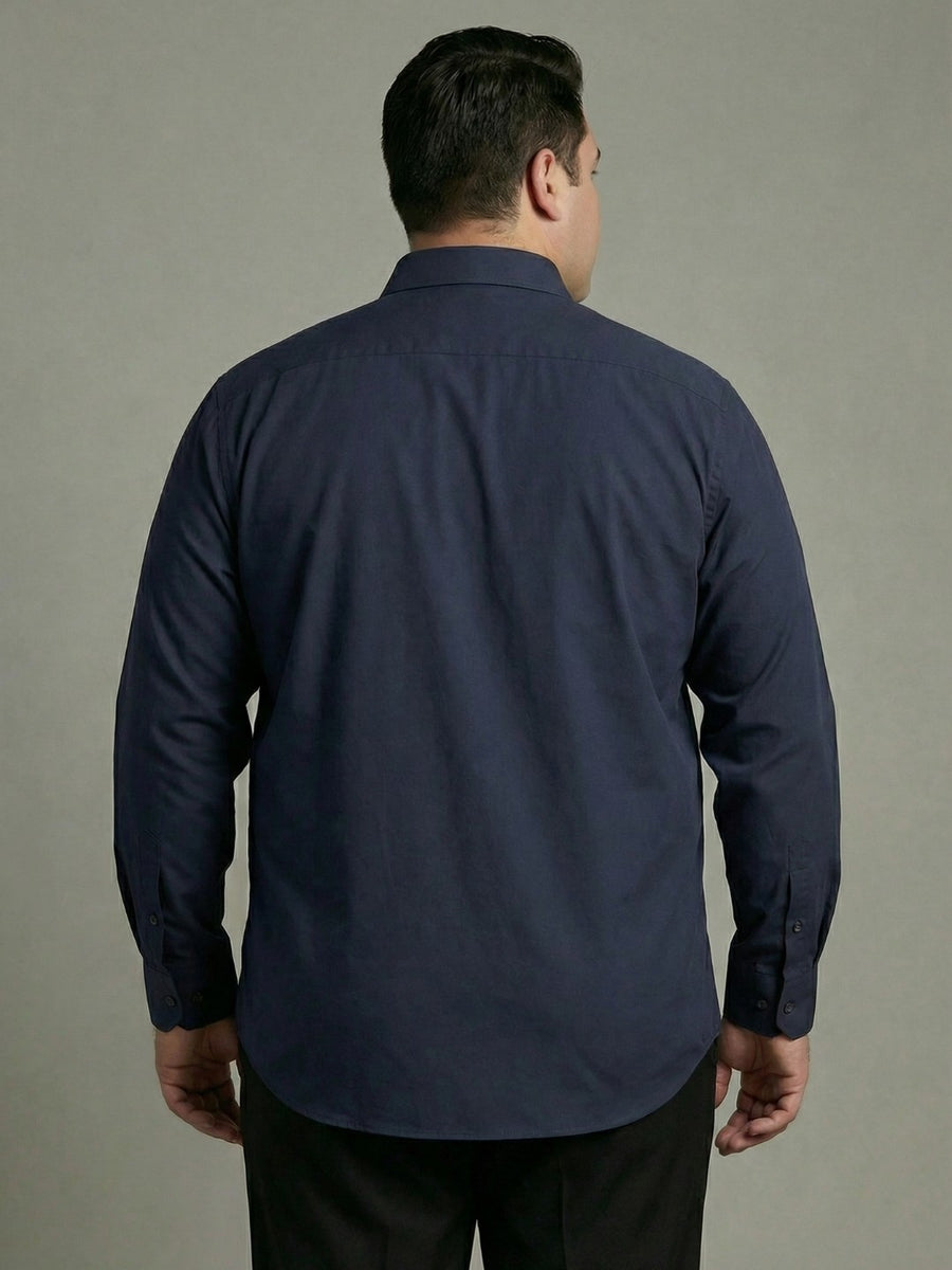 Premium Poplin Solid Plus Size Shirt
