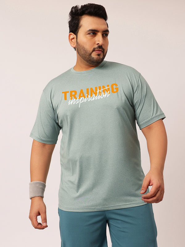 Training Inspiration Rapid Dry Premium Gym T-shirt in Sage Green