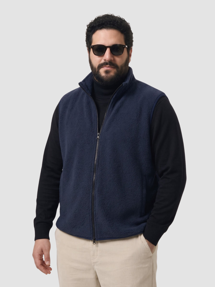Fleece Half  Heavy Weight Plus size Zipper Jacket