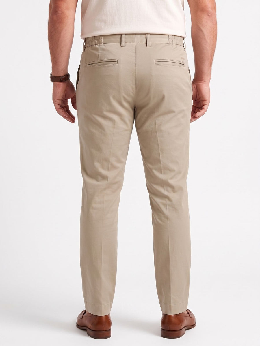 Satin Cotton Plus Size Chinos