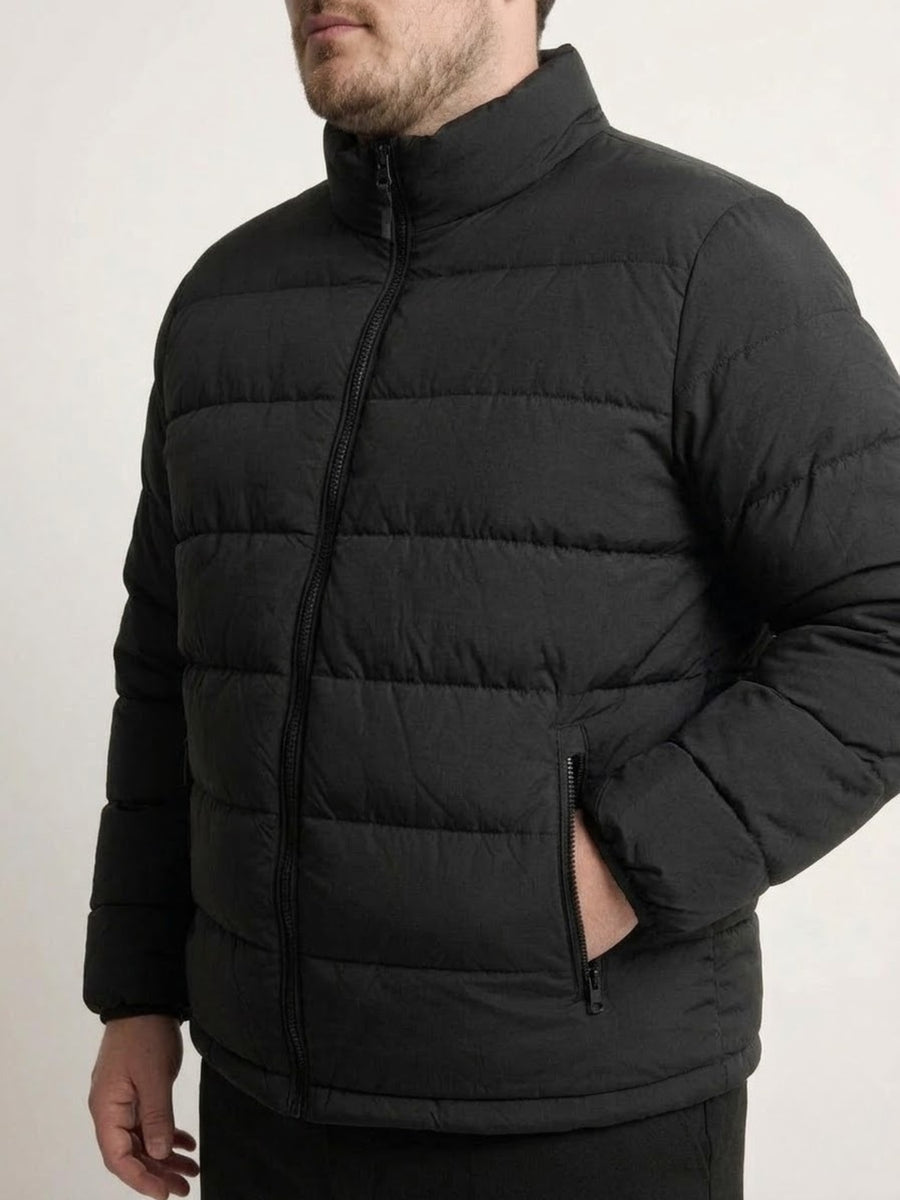Quilted Water-Repellent Plus Size Puffer Jacket