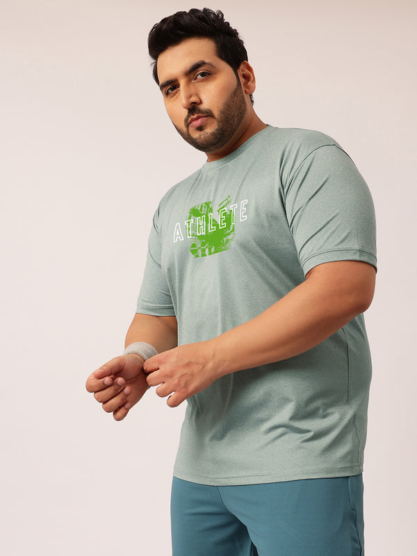 Athlete Rapid Dry Premium Gym T-shirt in Sage Green