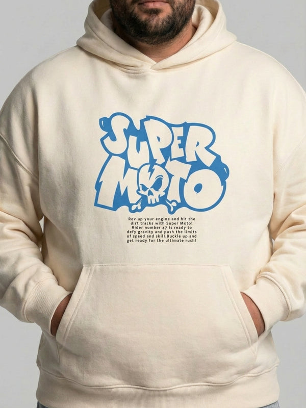 Super Moto Hoodie in Off White