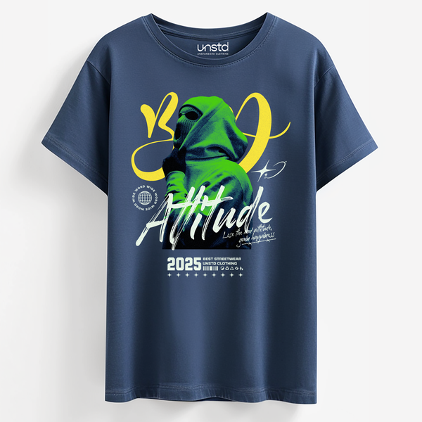 Bad Attitude Streetwear T-Shirt in Royal Blue