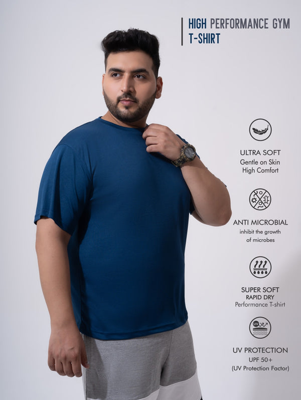 High Performance Gym T-shirt in Rama Blue