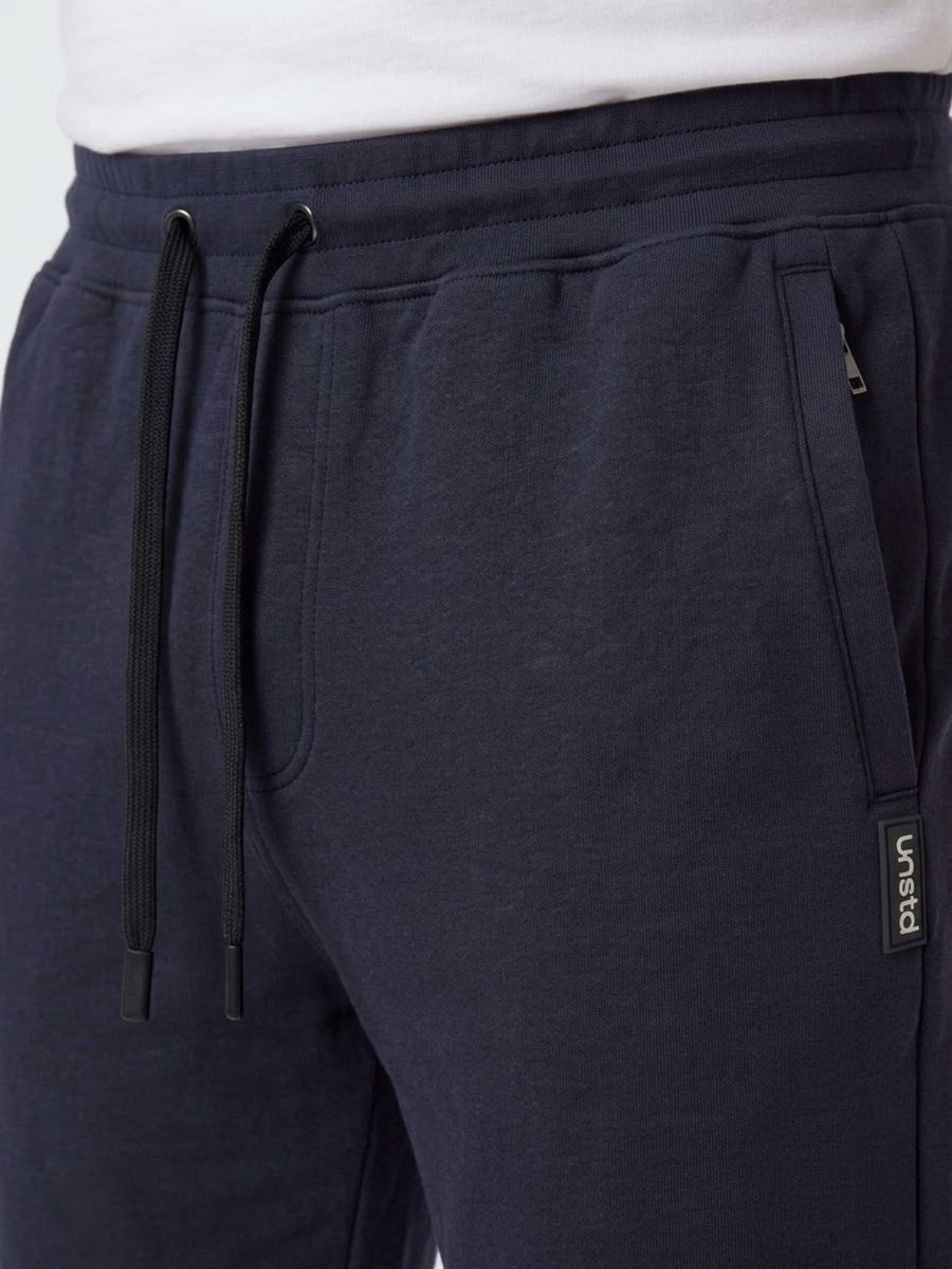 Plus Size French Terry Mid-Rise Joggers with Zip Pocket