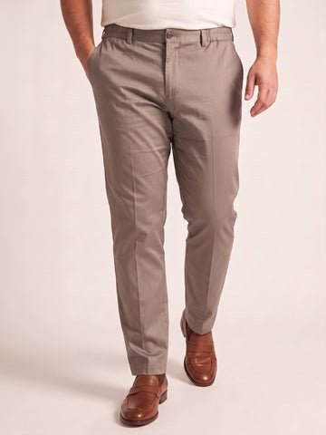 Satin Cotton Plus Size Chinos