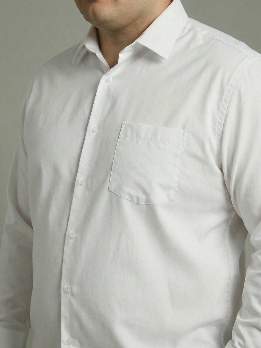Premium Poplin Solid Plus Size Shirt