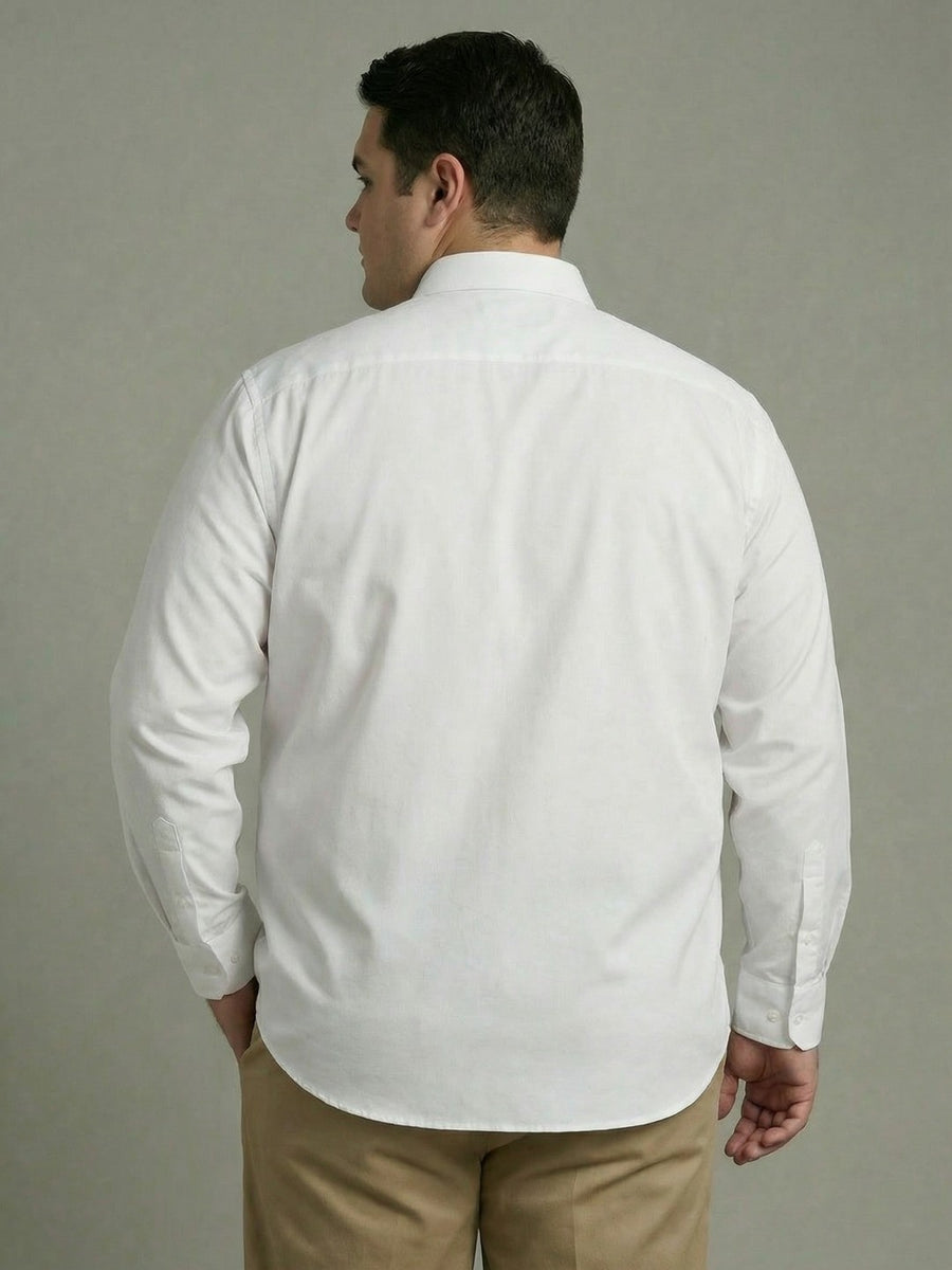 Premium Poplin Solid Plus Size Shirt