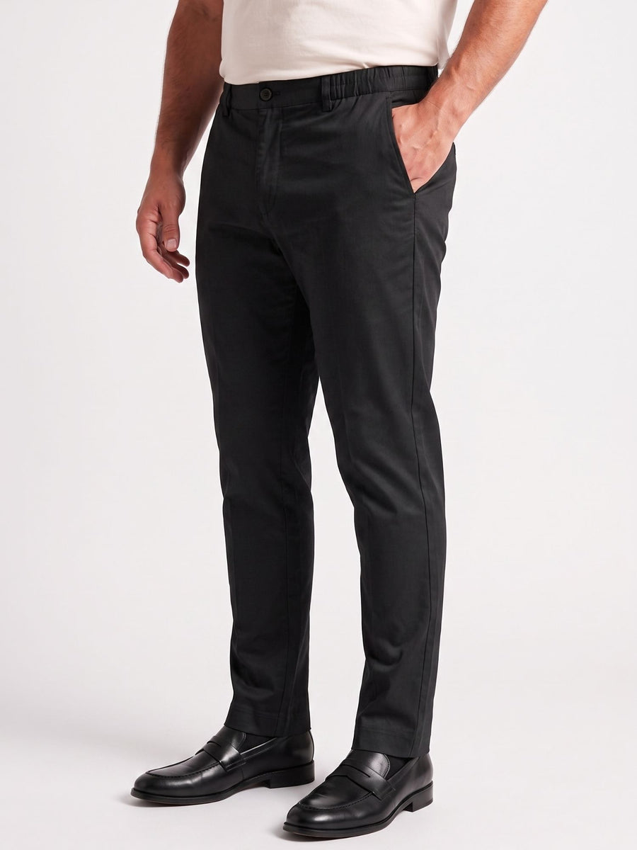 Satin Cotton Plus Size Chinos