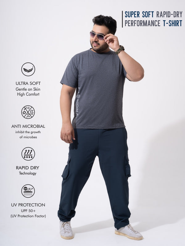 Super Soft Rapid-Dry Performance T-shirt in Carbon Grey