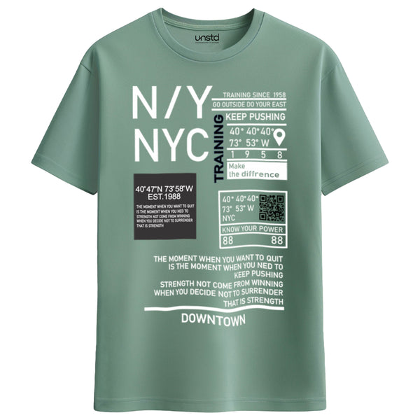 NYC Downtown T-shirt in Sage Green