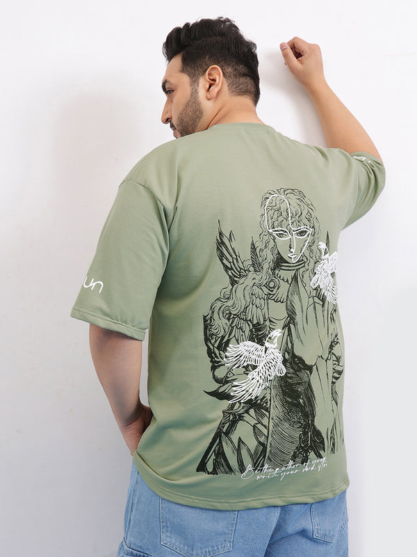 Knight Warrior Drop Shoulder T-shirt in -