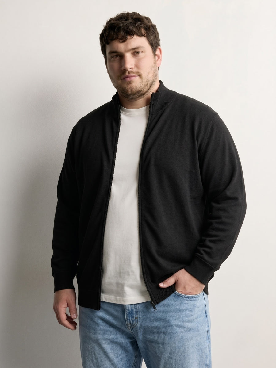 Full Zip Fleece Plus Size Jacket