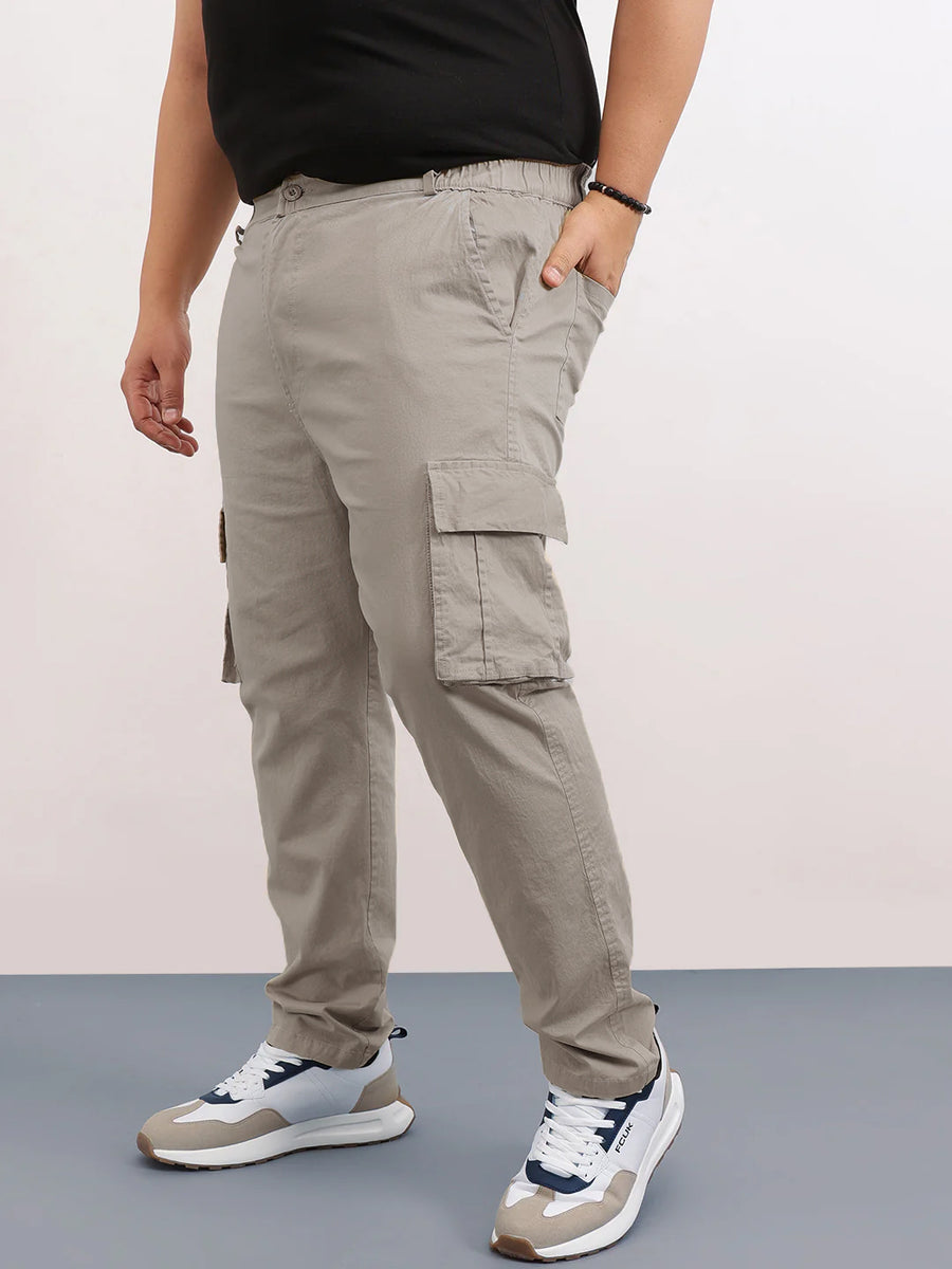 Classic 6 Pocket Stretchable Plus Size Cargo