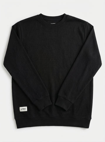 Black Premium Structured Sweatshirt