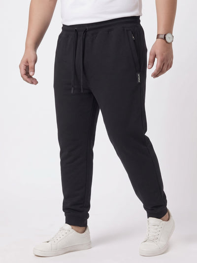 French Terry Mid-Rise Joggers with Zip Pocket