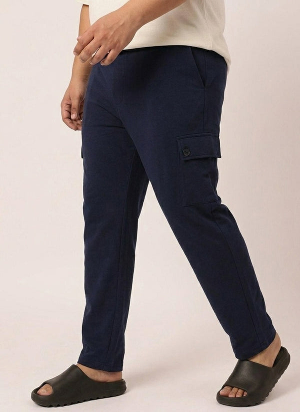 Cargo Joggers in Navy Blue