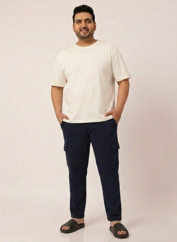 Cargo Joggers in Navy Blue