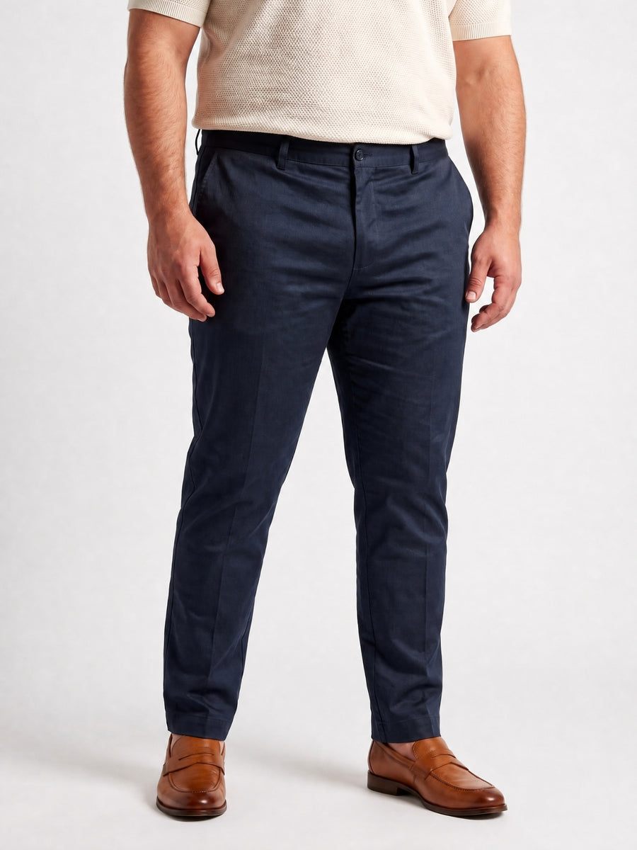 Satin Cotton Plus Size Chinos
