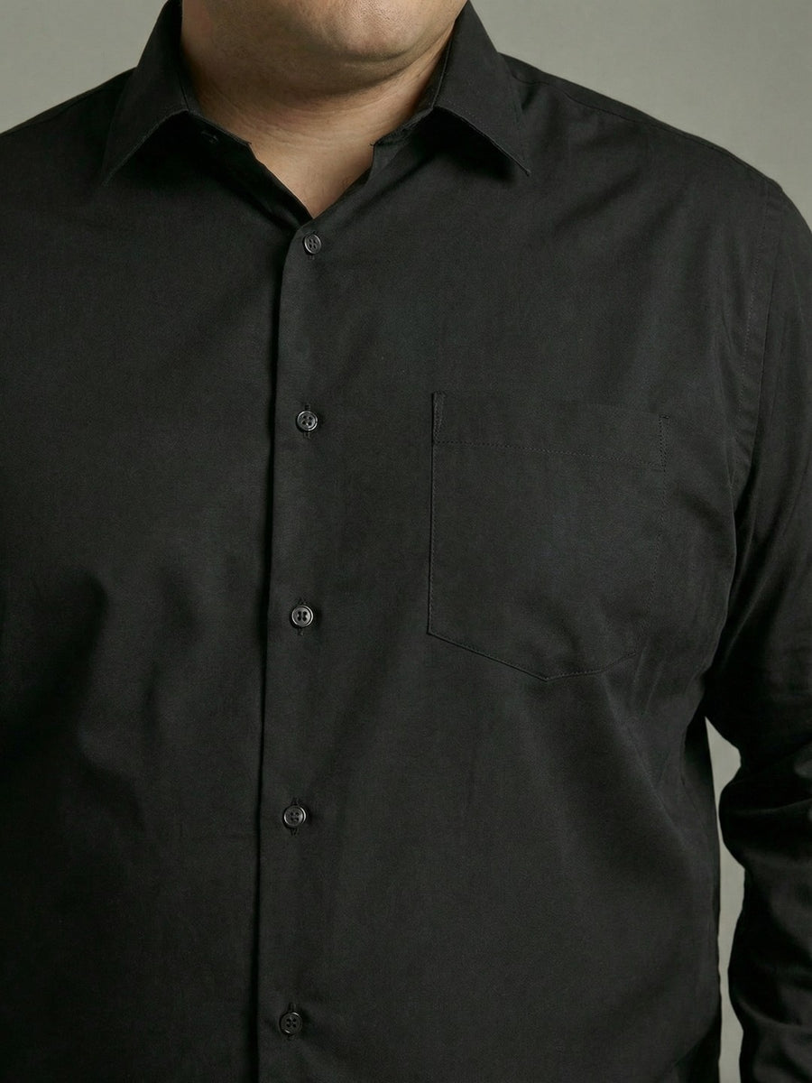 Premium Poplin Solid Plus Size Shirt
