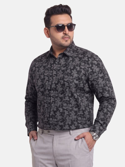 Satin Flower Print Shirt
