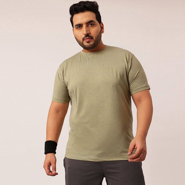 Rapid Dry Premium Gym T-shirt in Light Olive Green