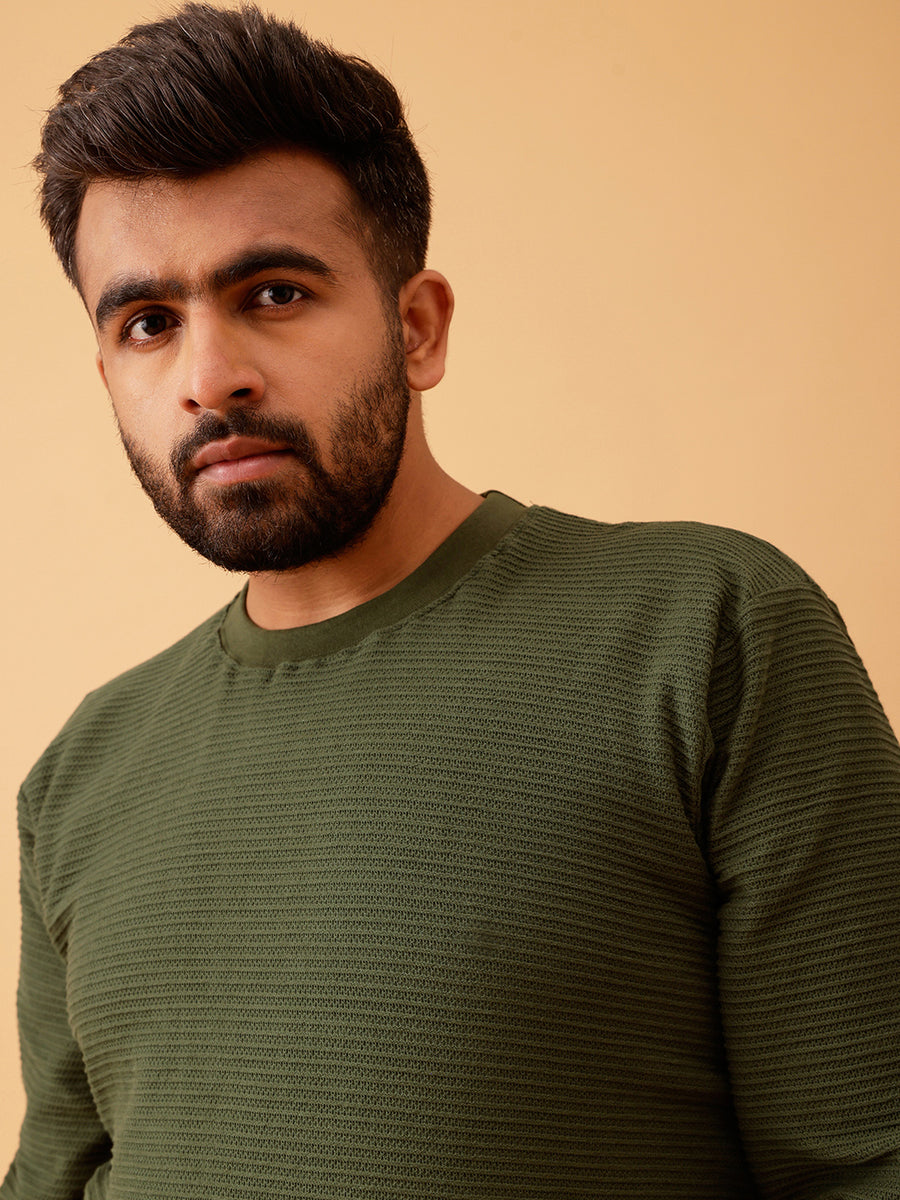 Premium Interlock Textured Sweatshirt