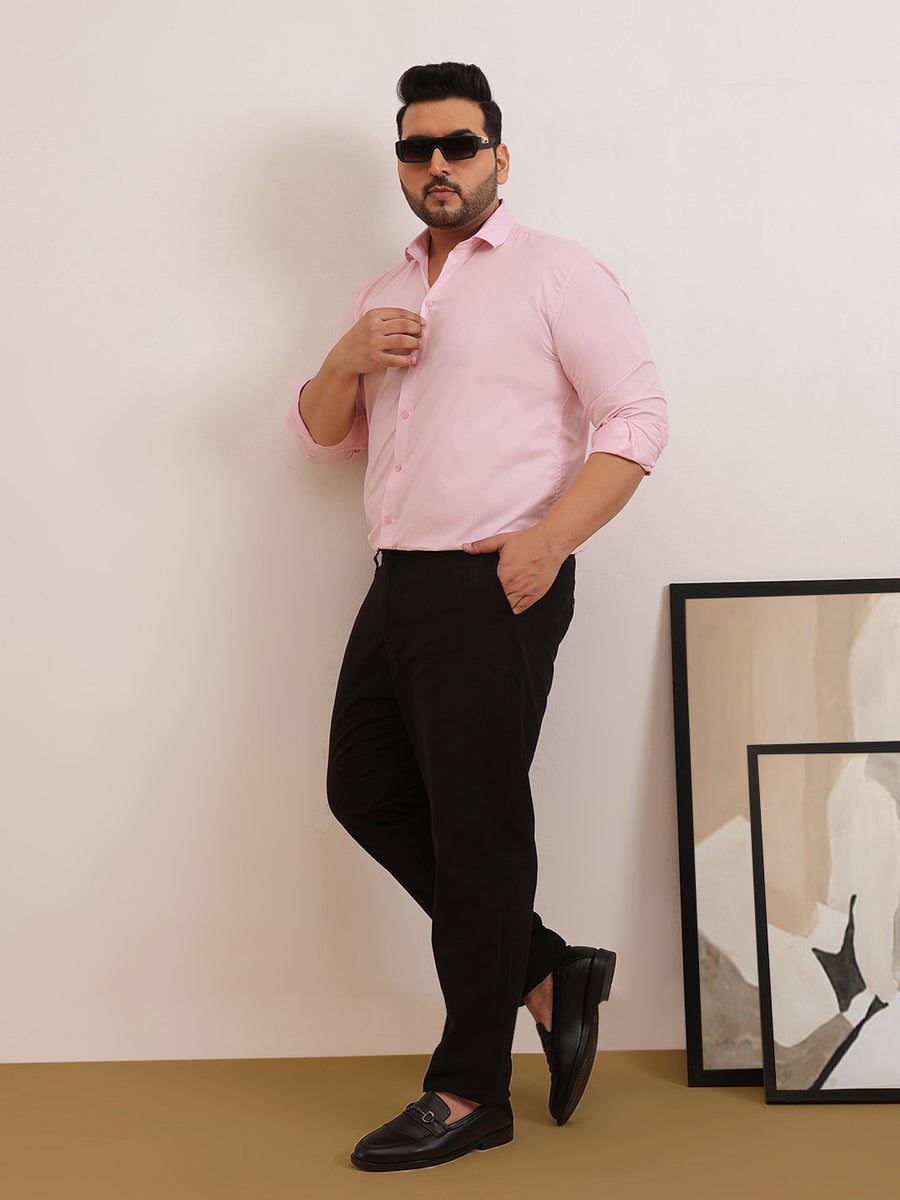 Solid Cotton Plus Size Shirt