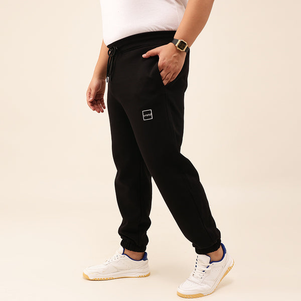 Solid SweatPants Relaxed Fit in Black