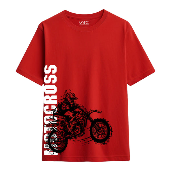 Moto Cross T-Shirt in Red