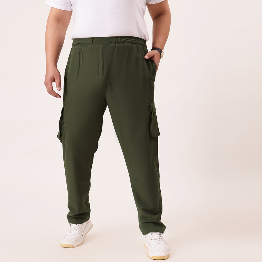 6 Pocket Relax Fit Cargo Plus Size