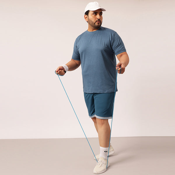 Rapid Dry Premium Gym T-shirt in Airforce Blue