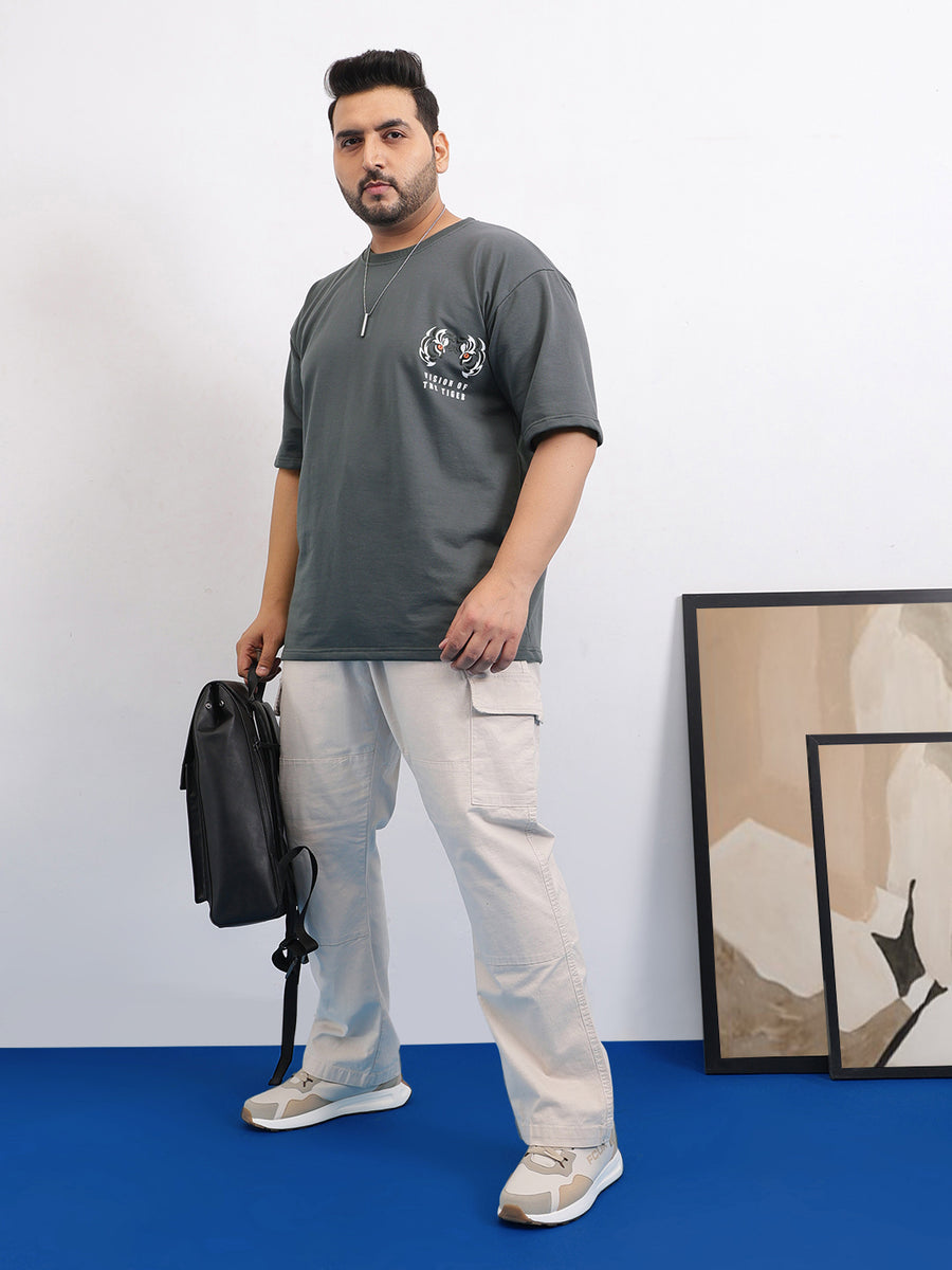 Vision of the Tiger Plus Size Drop Shoulder T-shirt