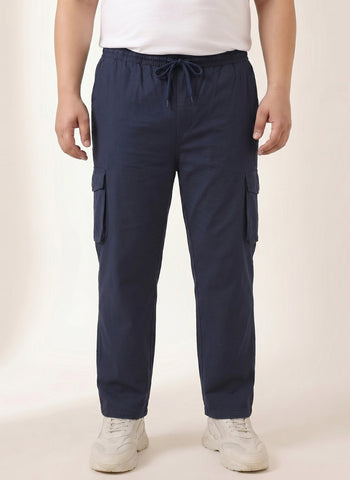 6 Pocket Relax Fit Cargo Plus Size