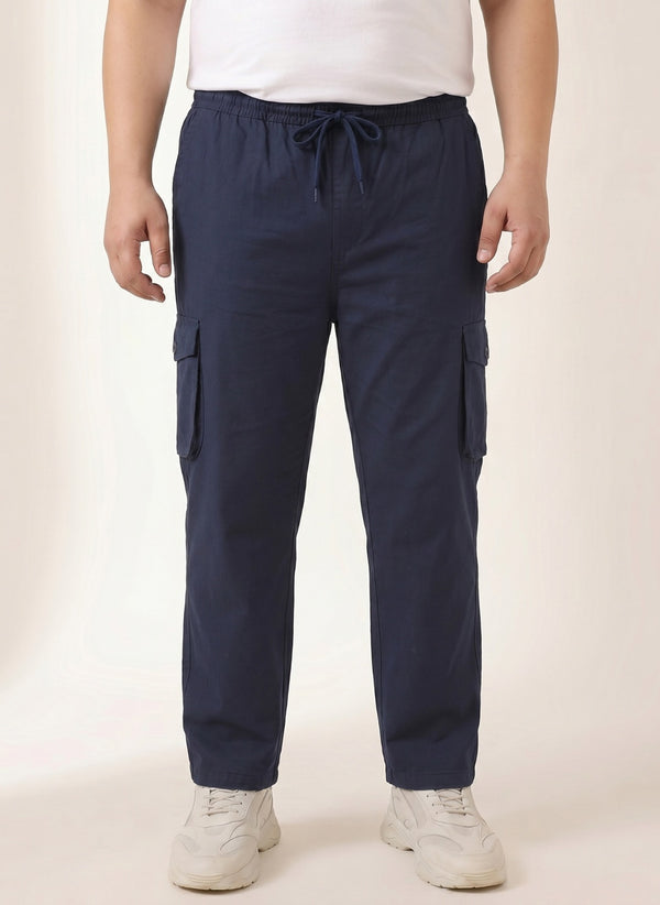 6 Pocket Relax Fit Cargo in Navy Blue