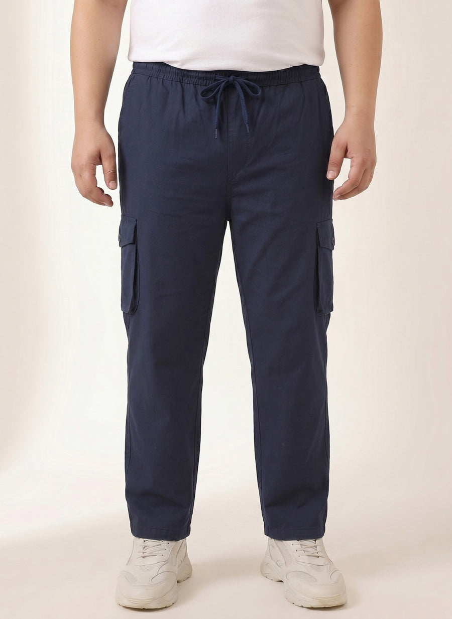 6 Pocket Relax Fit Cargo Plus Size
