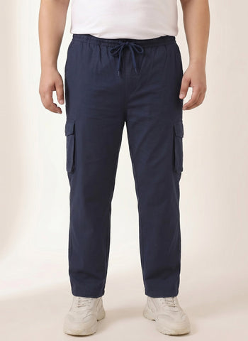 6 Pocket Relax Fit Cargo Plus Size
