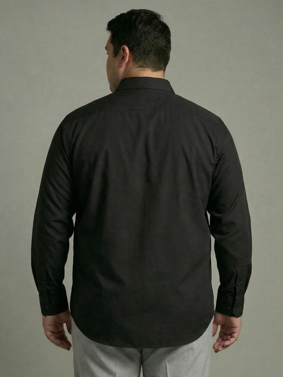 Premium Poplin Solid Plus Size Shirt