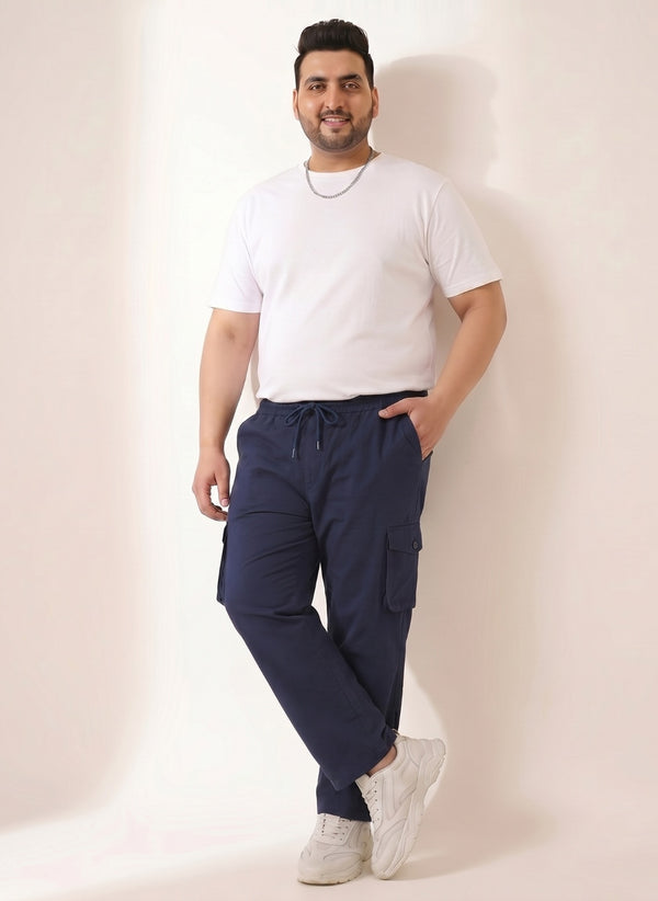 6 Pocket Relax Fit Cargo in Navy Blue