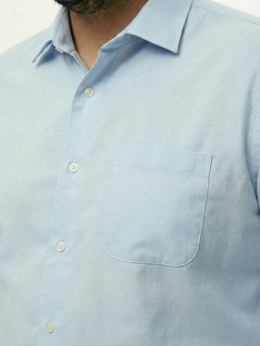 Premium Stretch Oxford Solid Plus Size Shirt