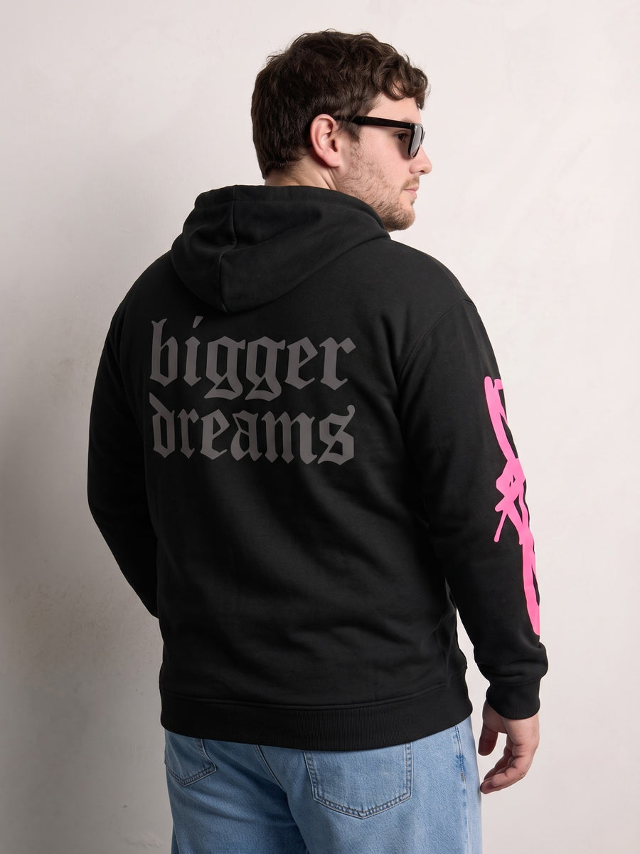Plus Size Bigger Dreams Zipper Hoodie