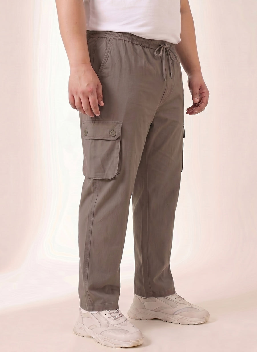 6 Pocket Relax Fit Cargo Plus Size