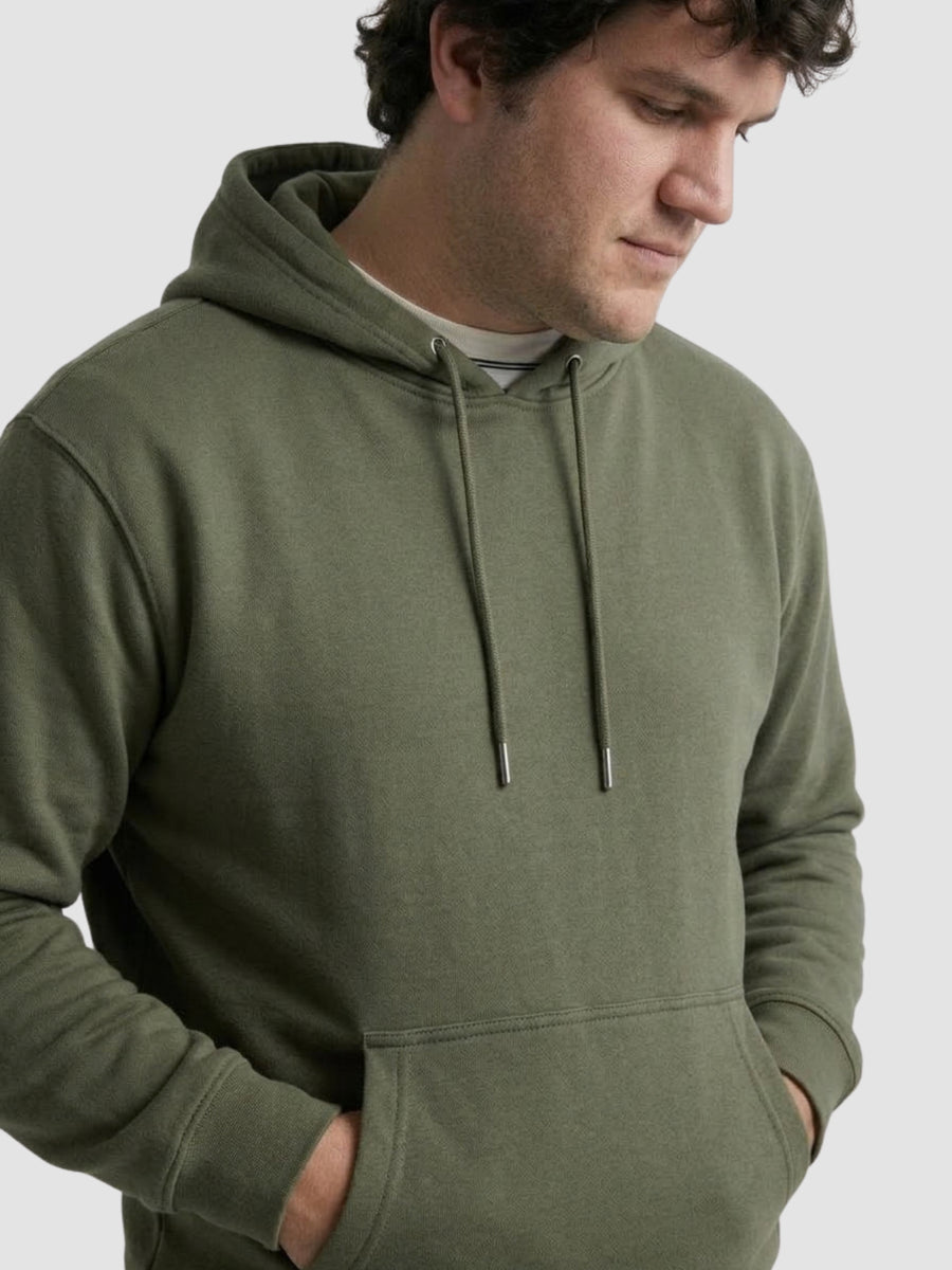 Solid Plus Size Hoodie