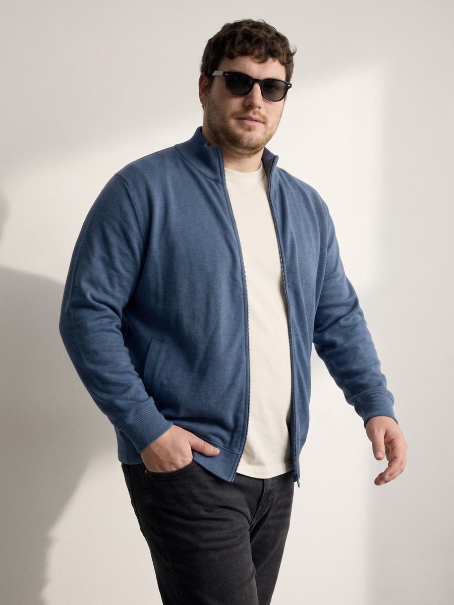 Full Zip Fleece Plus Size Jacket